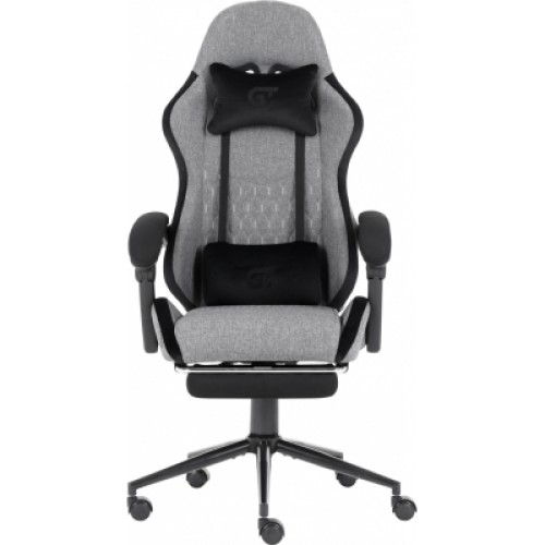 Кресло игровое GT Racer X-2324 Gray/Black (X-2324 Fabric Gray/Black Suede)