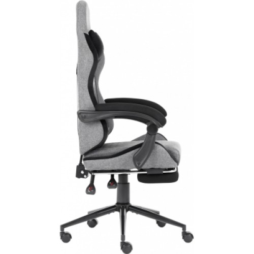 Кресло игровое GT Racer X-2324 Gray/Black (X-2324 Fabric Gray/Black Suede)