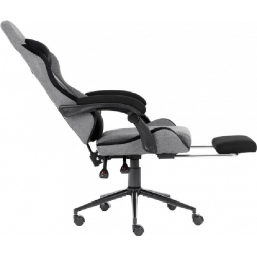 Кресло игровое GT Racer X-2324 Gray/Black (X-2324 Fabric Gray/Black Suede)
