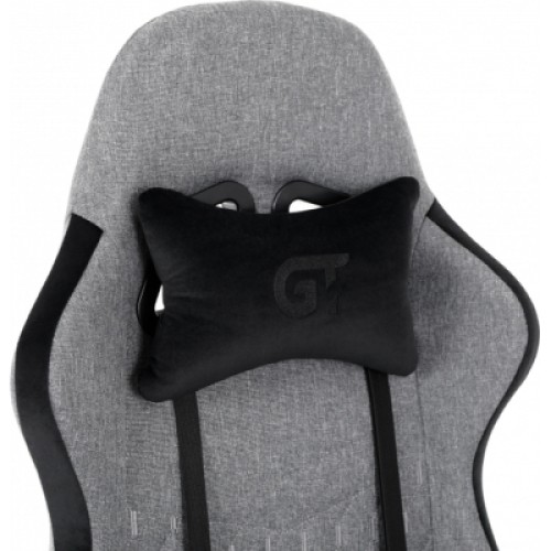 Кресло игровое GT Racer X-2324 Gray/Black (X-2324 Fabric Gray/Black Suede)