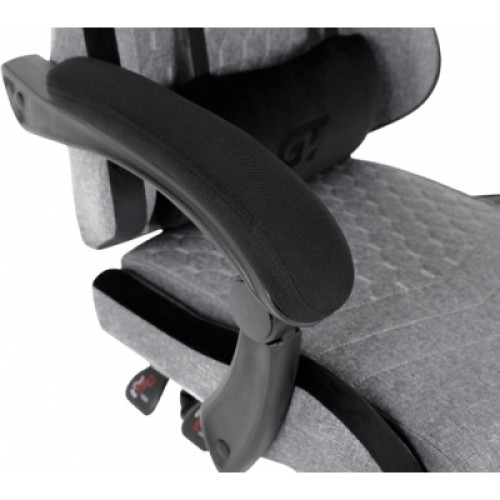 Кресло игровое GT Racer X-2324 Gray/Black (X-2324 Fabric Gray/Black Suede)