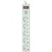 Сетевой фильтр питания PowerPlant 5м, 5 розеток, USB 2.1A (JY-1056U/5) (PPSA10M50S5U)
