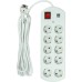 Сетевой фильтр питания PowerPlant 5м, 10 розеток, USB, євро, 100% мідь (YS-N6065/5) (EX610556)