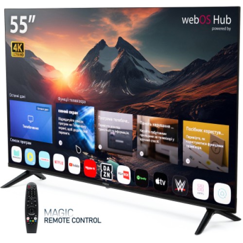 Телевизор Vinga S55UHD25QWEB