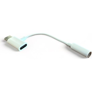 Переходник Type-C to Type-C Jack 3.5mm white AC-202 XoKo (XK-AC-202-WH)