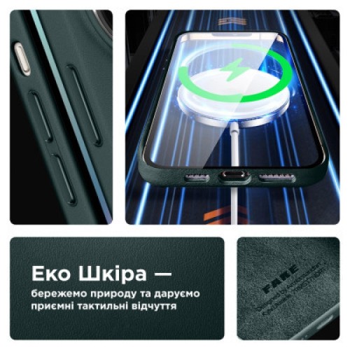 Чехол для мобильного телефона Armorstandart FAKE Leather Case Apple iPhone 12 Pro Max Shirt Green (ARM61389)