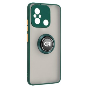 Чехол для мобильного телефона Armorstandart Frosted Matte Ring Xiaomi Redmi 12C Dark Green (ARM68371)