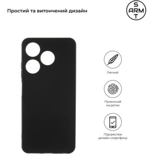 Чехол для мобильного телефона Armorstandart Matte Slim Fit Tecno Spark 10 4G (KI5q) Camera cover Black (ARM67818)