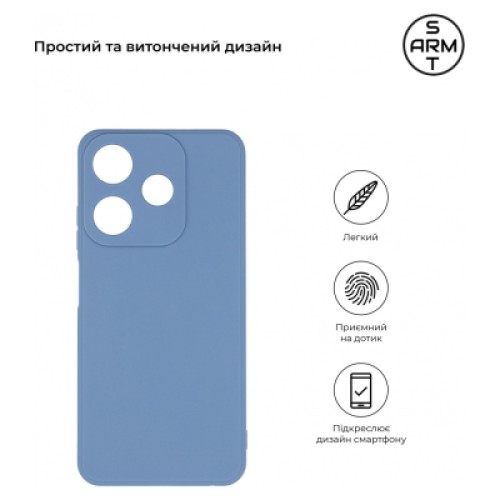 Чехол для мобильного телефона Armorstandart Matte Slim Fit Tecno Spark 10 4G (KI5q) Camera cover Light Blue (ARM69071)