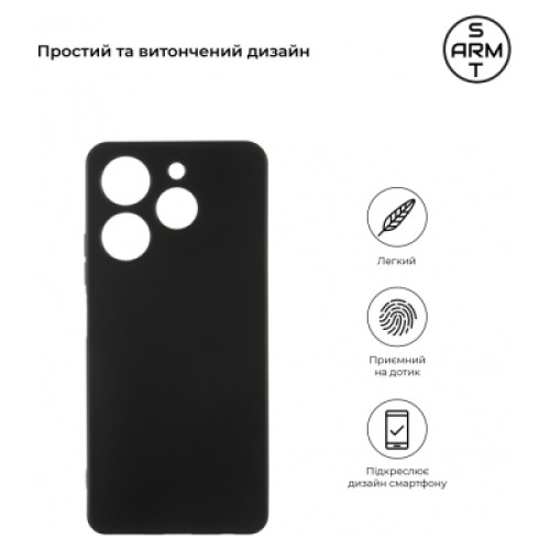 Чехол для мобильного телефона Armorstandart Matte Slim Fit Tecno Spark 10 Pro (KI7) Camera cover Black (ARM67819)