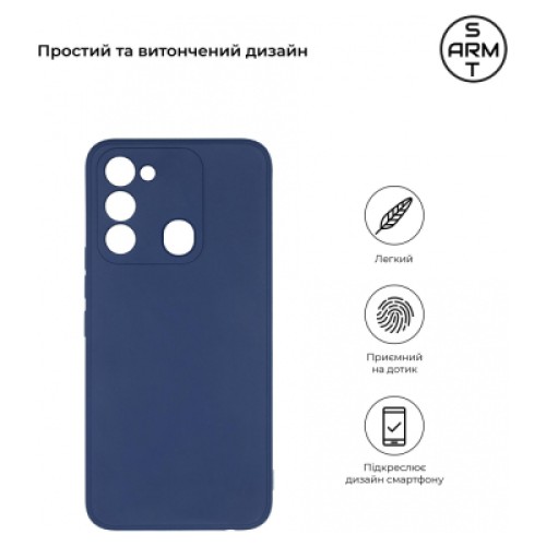 Чехол для мобильного телефона Armorstandart Matte Slim Fit TECNO Spark Go 2022 (KG5) Camera cover Blue (ARM69067)