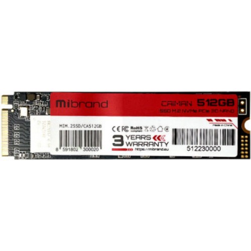 Накопитель SSD M.2 2280 512GB Mibrand (MIM.2SSD/CA512GB)