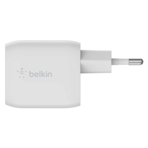 Зарядное устройство Belkin 45W 2хUSB-С GAN PD PPS white (WCH011VFWH)
