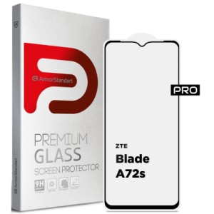 Стекло защитное Armorstandart Pro ZTE Blade A72s Black (ARM68739)