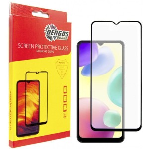 Стекло защитное Dengos Full Glue Xiaomi Redmi 10A 4G (black) (TGFG-304)
