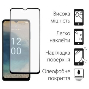 Стекло защитное Dengos Full Glue Nokia G22 (black) (TGFG-307)