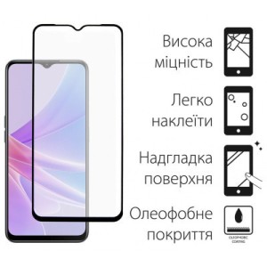 Стекло защитное Dengos Full Glue Oppo A78 5G (black) (TGFG-298)