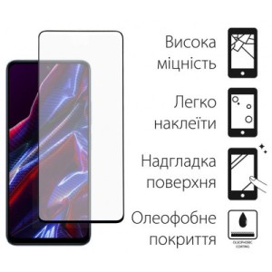 Стекло защитное Dengos Full Glue Poco X5 5G (black) (TGFG-302)