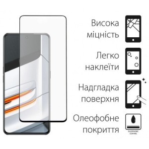Стекло защитное Dengos Full Glue Realme GT Neo 3 (black) (TGFG-300)