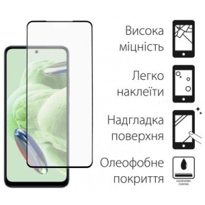 Стекло защитное Dengos Full Glue Xiaomi Redmi Note 12 5G (black) (TGFG-308)