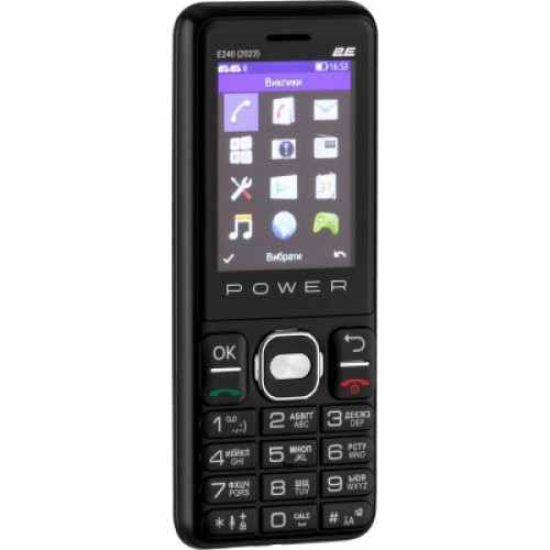 Мобильный телефон 2E E240 2023 Black (688130251068)