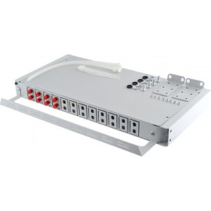 Патч-панель оптична 1U, FC, сплайс касети S400-A Crosver (FOB 19/1-400A/24-1-24-FC)