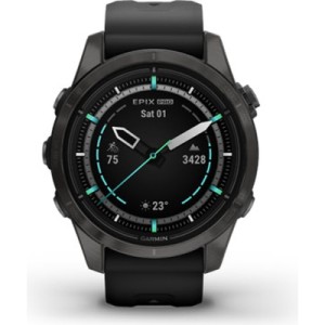 Смарт-часы Garmin EPIX PRO (g2), 42mm, Saph, CrbnGry DLC Ti, Black, GPS (010-02802-15)