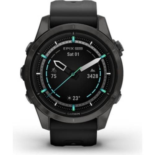 Смарт-часы Garmin EPIX PRO (g2), 42mm, Saph, CrbnGry DLC Ti, Black, GPS (010-02802-15)