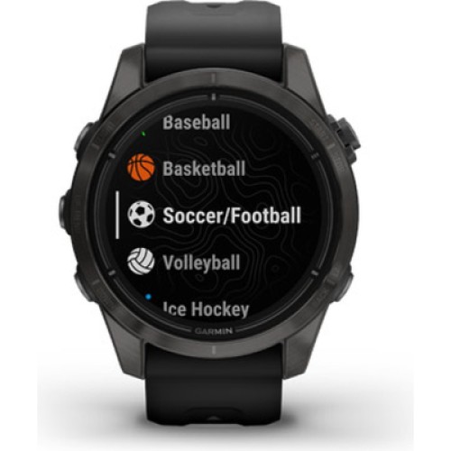 Смарт-часы Garmin EPIX PRO (g2), 42mm, Saph, CrbnGry DLC Ti, Black, GPS (010-02802-15)