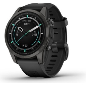 Смарт-часы Garmin EPIX PRO (g2), 42mm, Saph, CrbnGry DLC Ti, Black, GPS (010-02802-15)