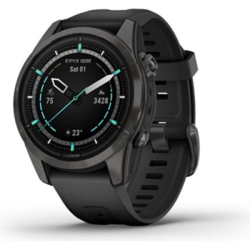 Смарт-часы Garmin EPIX PRO (g2), 42mm, Saph, CrbnGry DLC Ti, Black, GPS (010-02802-15)