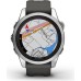 Смарт-часы Garmin fenix 7S Pro Solar, Glass, SS w/Graphite band, GPS (010-02776-01)