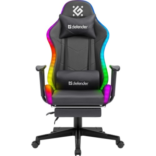 Кресло игровое Defender Watcher RGB Black (64334)