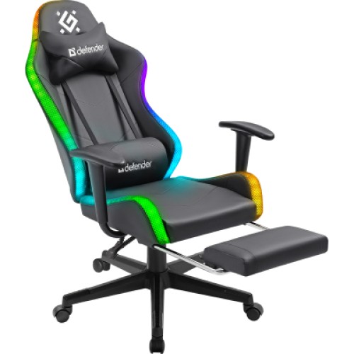 Кресло игровое Defender Watcher RGB Black (64334)