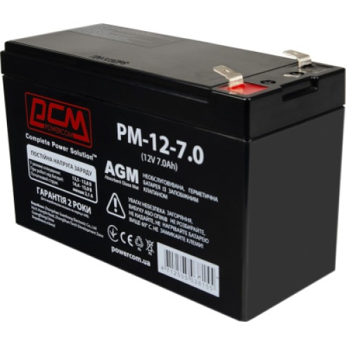 Батарея к ИБП Powercom 12В 7Ah (PM-12-7)