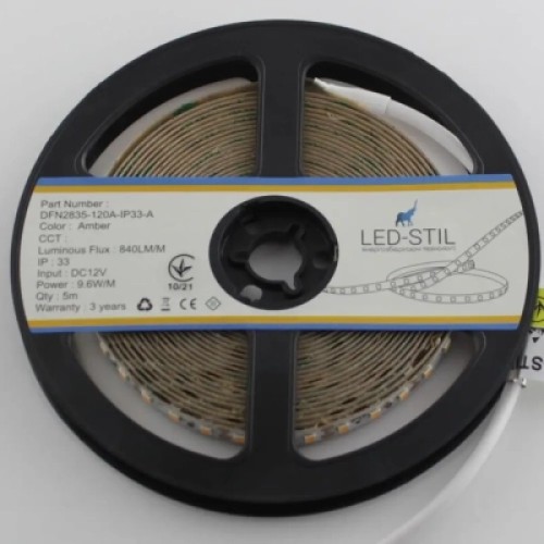 Светодиодная лента LED-STIL 2400К 9,6 Вт/м 2835 120 діодів IP33 12 В (DFN2835-120A-IP33-A)