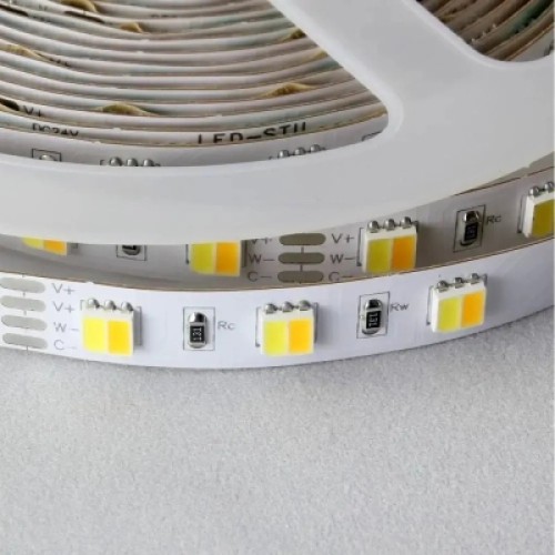 Светодиодная лента LED-STIL 2700-6500K 12 Вт/м 5050 60 діодів IP33 12 Вольт 1200 lm двокольорова (DFP5050WW-60P-IP20-2W)