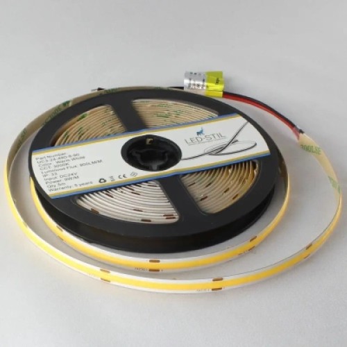 Светодиодная лента LED-STIL 3000K 9 Вт/м COB 480 діодів IP33 24 Вольта 900 lm тепле світло (UC3-24-480-8-90)