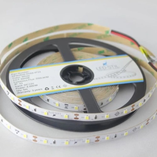 Светодиодная лента LED-STIL 6000K 4,8 Вт/м 2835 60 діодів IP33 12 Вольт 550 lm (DFN2835-60A6-IP33)