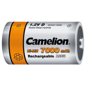 Аккумулятор Camelion D 7000mAh Ni-MH * 2 HR20 (NH-D7000BP2)