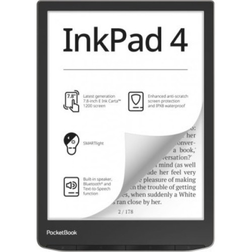 Электронная книга Pocketbook 743G InkPad 4, Stardust Silver (PB743G-U-CIS)