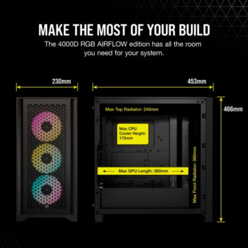 Корпус Corsair iCUE 4000D RGB Airflow Black (CC-9011240-WW) Корпус Corsair iCUE 4000D RGB Airflow Black (CC-9011240-WW)