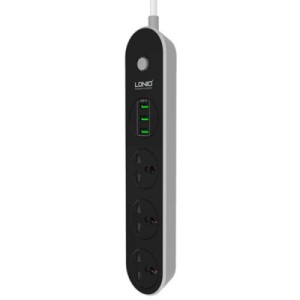 Мережевий фільтр живлення LDNIO SC3301, 3 роз+3USB (SC3301)