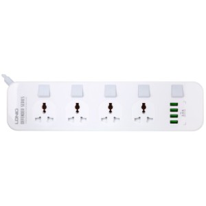 Мережевий фільтр живлення LDNIO SC4408, 4 роз+4USB (SC4408)