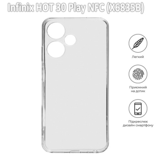 Чехол для мобильного телефона BeCover Infinix HOT 30 Play NFC (X6835B) Transparancy (709619)