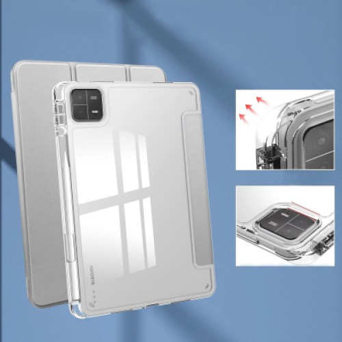 Чехол для планшета BeCover TPU Edge stylus mount Xiaomi Mi Pad 6 / 6 Pro 11" Sliver (709560)