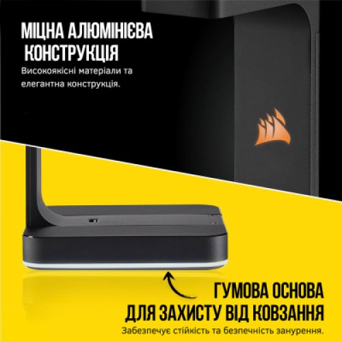 Подставка для гарнитуры Corsair Gaming ST100 RGB Premium Headset Stand with 7.1 Surround Sound (CA-9011167-EU)