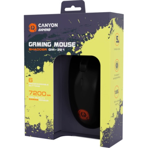 Мышка Canyon Shadder GM-321 USB Black (CND-SGM321)