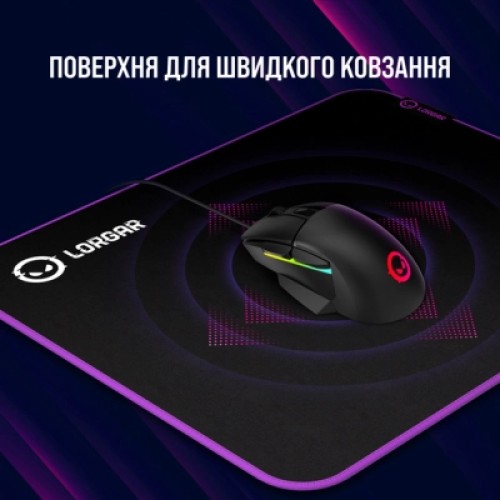 Коврик для мышки Lorgar Main 313 Black/Purple (LRG-GMP313)