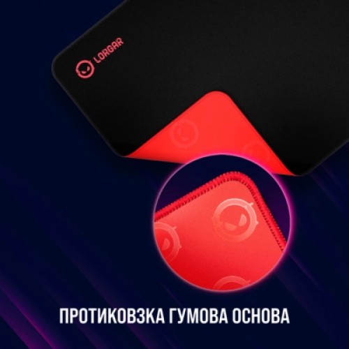 Коврик для мышки Lorgar Main 323 Black/Red (LRG-GMP323)